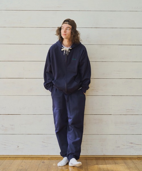 BROKEN BASE（ブロークンベース）の「スモールロゴスウェットパンツセットアップ（スウェットパンツ・メンズ・ブラック系/ネイビー/杢グレー/ネイビー系1/ブラック系1/グレー系1・SMALL/MEDIUM/LARGE）」の18枚目の写真