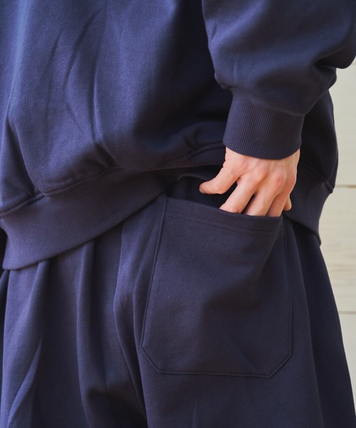 BROKEN BASE（ブロークンベース）の「スモールロゴスウェットパンツセットアップ（スウェットパンツ・メンズ・ブラック系/ネイビー/杢グレー/ネイビー系1/ブラック系1/グレー系1・SMALL/MEDIUM/LARGE）」の16枚目の写真