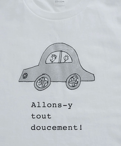 DO Original(ドー オリジナル)の「Tシャツ 自動車 M 7/7(Tシャツ/カットソー・レディース・ホワイト・MEDIUM)」の3枚目の写真
