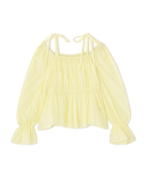 PROPORTION BODY DRESSING(プロポーションボディドレッシング)の「ドットドビーストライプペプラムブラウス / 1215110305(シャツ/ブラウス・レディース・ホワイト/イエロー/ブルー・FREE)」の11枚目の写真