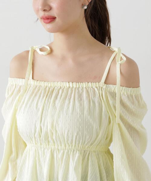 PROPORTION BODY DRESSING(プロポーションボディドレッシング)の「ドットドビーストライプペプラムブラウス / 1215110305(シャツ/ブラウス・レディース・ホワイト/イエロー/ブルー・FREE)」の20枚目の写真