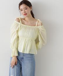 PROPORTION BODY DRESSING | ドットドビーストライプペプラムブラウス / 1215110305(シャツ/ブラウス)