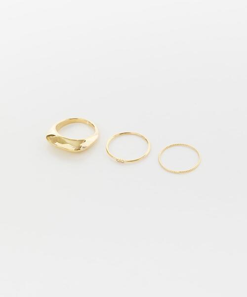 SMELLY（スメリー）の「3セットリング（リング・レディース・ゴールド・-）」の6枚目の写真