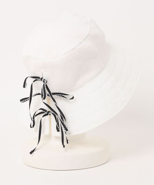 arth(アース)の「arth Foldable Bow Bucket / アース(ハット・レディース・ホワイト/ブラック/グリーン・57~59cm)」の10枚目の写真