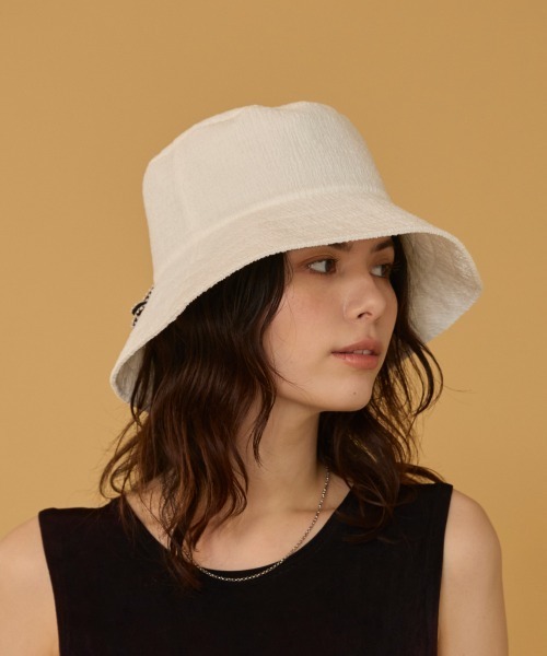 arth(アース)の「arth Foldable Bow Bucket / アース(ハット・レディース・ホワイト/ブラック/グリーン・57~59cm)」の8枚目の写真