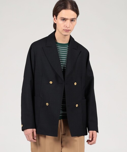 セール】シェットランドウール ダブルブレステッド 4Bジャケット