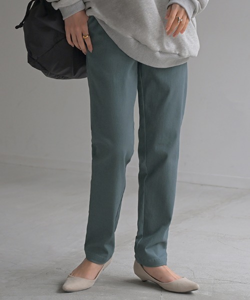 HUG.U(ハグユー)の「よくばり極伸びパンツ < テーパード >(その他パンツ・レディース・カーキ/ブラック/ベージュ/アイボリー/グレイッシュブルー/ブラウン・M(レギュラー丈)/XXL(トール丈)/XXL(レギュラー丈)/XL(トール丈)/XL(レギュラー丈)/L(トール丈)/L(レギュラー丈)/M(トール丈))」の6枚目の写真