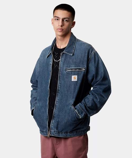 Carhartt（カーハート）の「Carhartt WIP/カーハートダブリューアイピー OG DETROIT JACKET オージーデトロイトジャケット デニム I034870（その他アウター・メンズ・ブルー・L/M/S）」の4枚目の写真