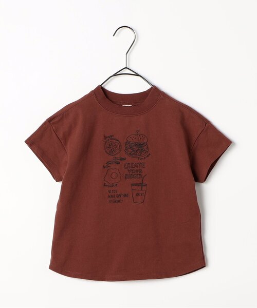 p.premier（ピードットプルミエ）の「【ジュニア対応】2柄刺繍半袖Tシャツ（Tシャツ/カットソー・キッズ・チャコール/ライトグレー/ブラウン/アイボリー/ベビーピンク・140/130/120/110/100/90/80）」の13枚目の写真
