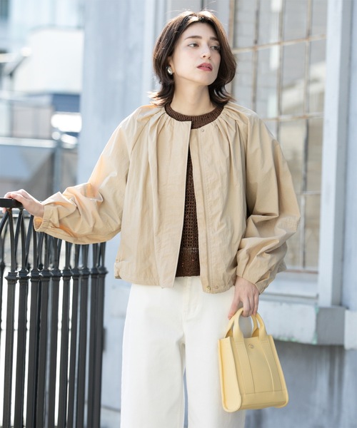 撥水ノーカーラーブルゾン【UV/洗濯機洗い可】