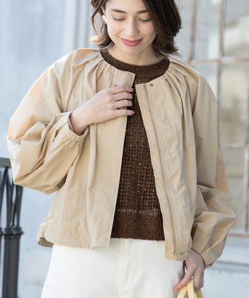 撥水ノーカーラーブルゾン【UV/洗濯機洗い可】