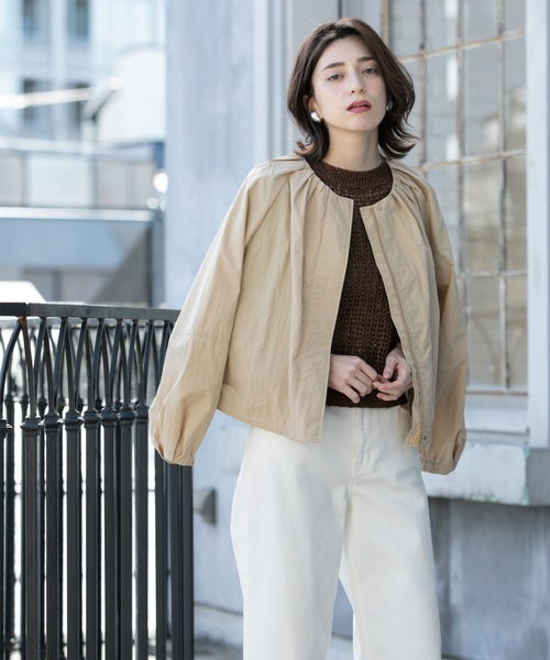 撥水ノーカーラーブルゾン【UV/洗濯機洗い可】