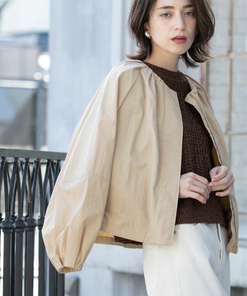 撥水ノーカーラーブルゾン【UV/洗濯機洗い可】