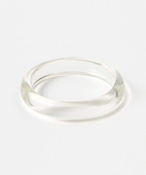 BEAMS BOY（ビームスボーイ）の「プレーン クリア バングル（バングル/リストバンド・レディース・ホワイト・ONE SIZE）」の4枚目の写真