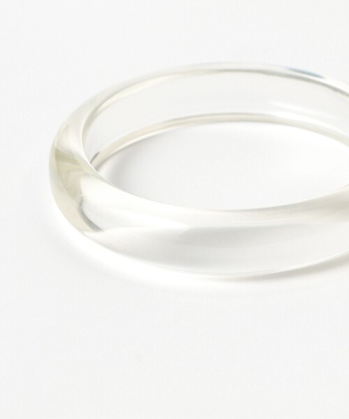 BEAMS BOY（ビームスボーイ）の「プレーン クリア バングル（バングル/リストバンド・レディース・ホワイト・ONE SIZE）」の2枚目の写真
