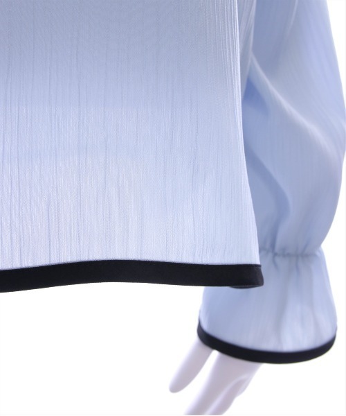 CLEAR BASIC（クリアベーシック）の「配色キャンディースリーブ長袖ブラウス [上品 オフィスカジュアル 着回し抜群 大人]≪再入荷≫（シャツ/ブラウス・レディース・アイボリー/ブルーグレー/ブラック・F）」の18枚目の写真