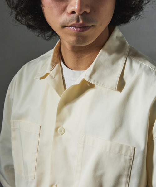 JOURNAL STANDARD relume(ジャーナルスタンダード レリューム)の「【ZOZO限定】TWILL クロップドS/S(シャツ/ブラウス・メンズ・チャコール/ブラック/カーキ/アイボリー・XS/S/M/L/XL)」の11枚目の写真