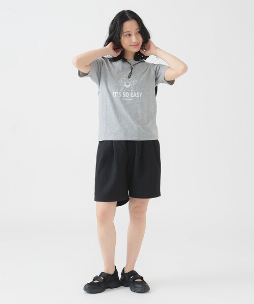 B:MING by BEAMS(ビーミングバイビームス)の「ロゴ プリント Tシャツ(Tシャツ/カットソー・レディース・トップグレー/ブルー/オフホワイト・ONE SIZE)」の11枚目の写真