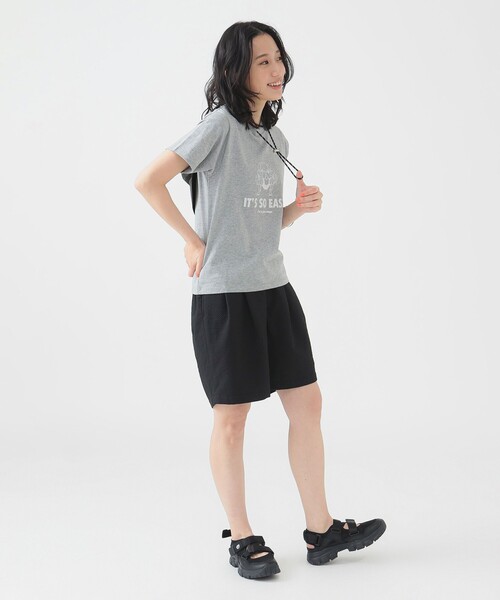 B:MING by BEAMS(ビーミングバイビームス)の「ロゴ プリント Tシャツ(Tシャツ/カットソー・レディース・トップグレー/ブルー/オフホワイト・ONE SIZE)」の12枚目の写真