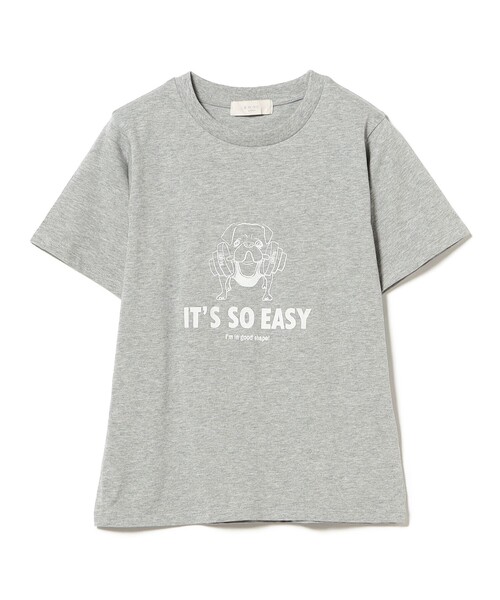B:MING by BEAMS(ビーミングバイビームス)の「ロゴ プリント Tシャツ(Tシャツ/カットソー・レディース・トップグレー/ブルー/オフホワイト・ONE SIZE)」の14枚目の写真