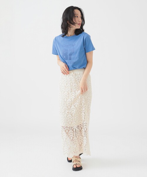 B:MING by BEAMS(ビーミングバイビームス)の「ロゴ プリント Tシャツ(Tシャツ/カットソー・レディース・トップグレー/ブルー/オフホワイト・ONE SIZE)」の17枚目の写真