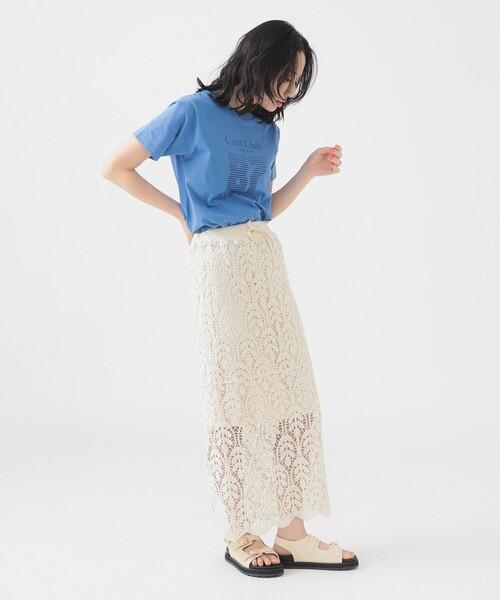 B:MING by BEAMS(ビーミングバイビームス)の「ロゴ プリント Tシャツ(Tシャツ/カットソー・レディース・トップグレー/ブルー/オフホワイト・ONE SIZE)」の18枚目の写真