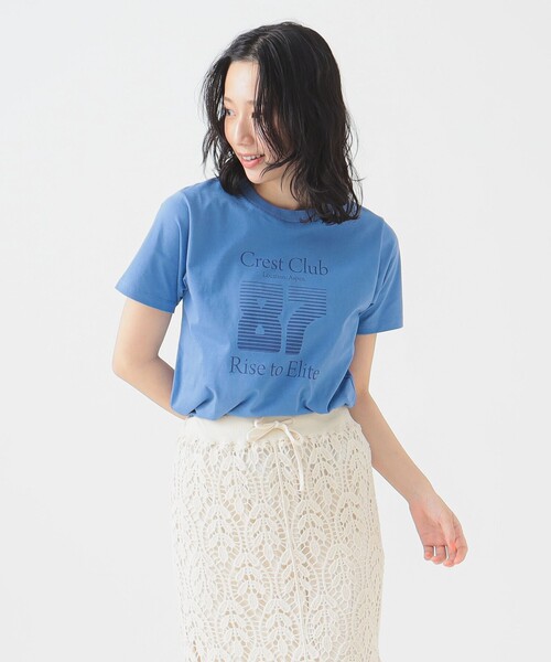 B:MING by BEAMS(ビーミングバイビームス)の「ロゴ プリント Tシャツ(Tシャツ/カットソー・レディース・トップグレー/ブルー/オフホワイト・ONE SIZE)」の19枚目の写真