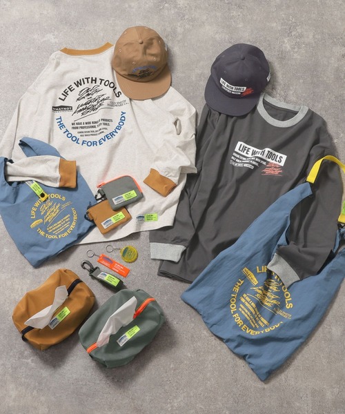 niko and...(ニコアンド)の「【OLD SMITH×WHATNOT】コラボ ロングスリーブTシャツ(Tシャツ/カットソー・メンズ・チャコール/ライトグレー・LARGE/MEDIUM)」の7枚目の写真