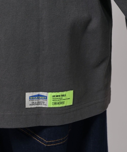 niko and...(ニコアンド)の「【OLD SMITH×WHATNOT】コラボ ロングスリーブTシャツ(Tシャツ/カットソー・メンズ・チャコール/ライトグレー・LARGE/MEDIUM)」の22枚目の写真