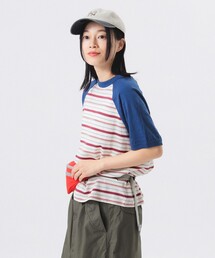 BEAMS BOY | ボーイ ジャカード ラグラン ショートスリーブ(Tシャツ/カットソー)