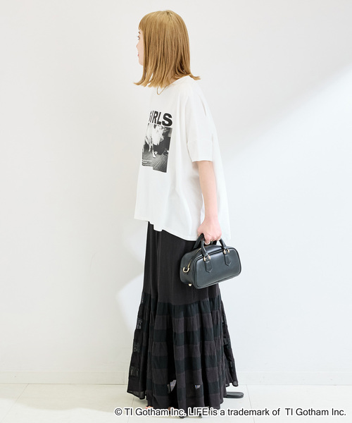 GOOD ROCK SPEED(グッドロックスピード)の「《追加》【WEB限定】GOOD ROCK SPEED LIFE PICTURE COLLECTIONオーバーTEE(Tシャツ/カットソー・レディース・スミクロ/ホワイト・FREE)」の13枚目の写真