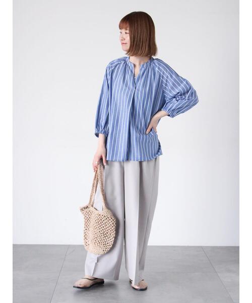 Lugnoncure（ルノンキュール）の「タックワイドパンツ《2025spring catalog item》（その他パンツ・レディース・ネイビー/グレー/ブラウン・F）」の5枚目の写真