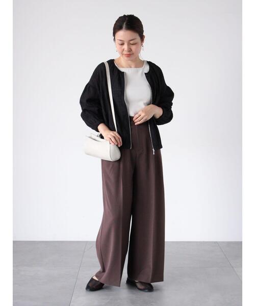 Lugnoncure（ルノンキュール）の「タックワイドパンツ《2025spring catalog item》（その他パンツ・レディース・ネイビー/グレー/ブラウン・F）」の7枚目の写真