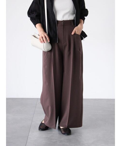 Lugnoncure（ルノンキュール）の「タックワイドパンツ《2025spring catalog item》（その他パンツ・レディース・ネイビー/グレー/ブラウン・F）」の9枚目の写真