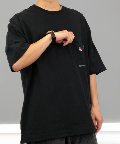 オーバーサイズ Tシャツ USAコットン ポケットT（Tシャツ
