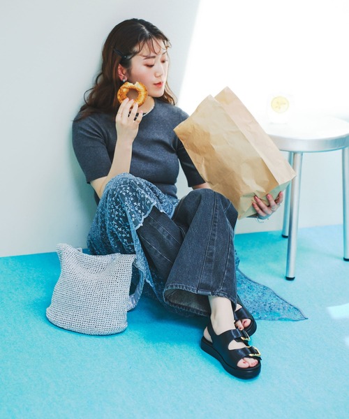 RODE SKO（ロデスコ）の「ダブルベルテッドサンダル（サンダル・レディース・オフホワイト/ブラック/ライトグレー・36/37/38）」の9枚目の写真