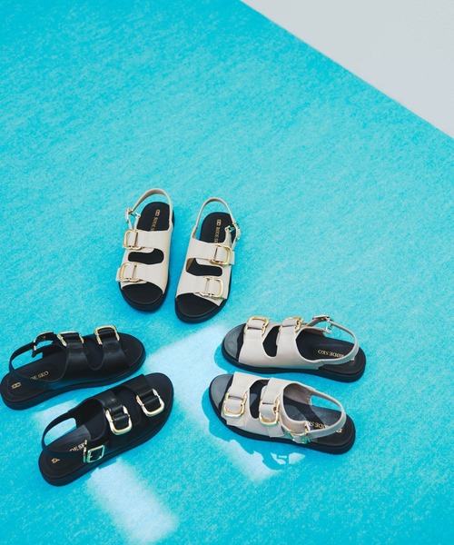 RODE SKO（ロデスコ）の「ダブルベルテッドサンダル（サンダル・レディース・オフホワイト/ブラック/ライトグレー・36/37/38）」の17枚目の写真