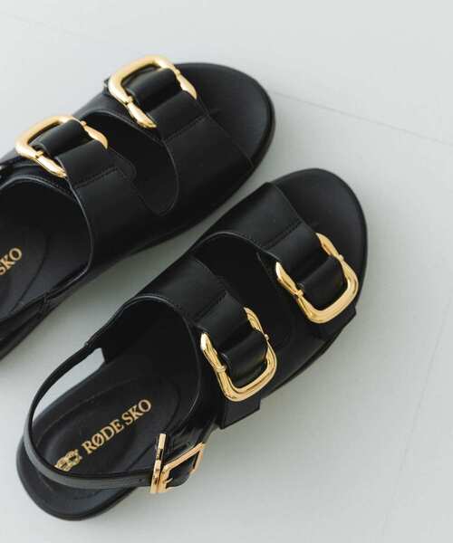 RODE SKO（ロデスコ）の「ダブルベルテッドサンダル（サンダル・レディース・オフホワイト/ブラック/ライトグレー・36/37/38）」の7枚目の写真