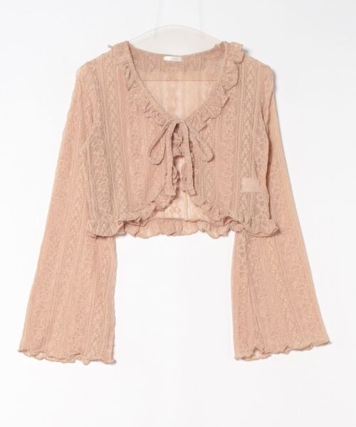 apres jour（アプレジュール）の「レースリボンカーディガン（カーディガン/ボレロ・レディース・アイボリー/ブラック/ベージュ・フリー）」の8枚目の写真