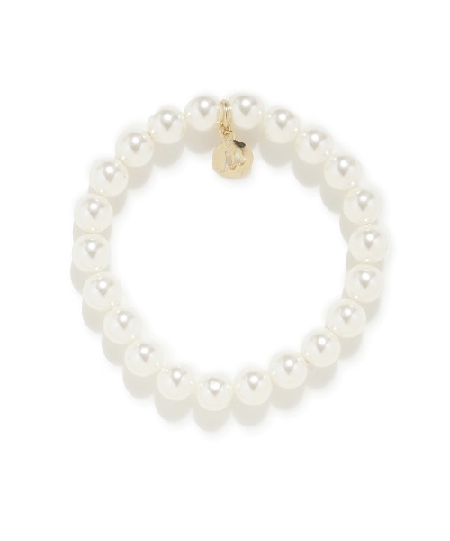 Mila Owen（ミラオーウェン）の「ボールシンプルブレス（ブレスレット・レディース・ゴールド/シルバー/ホワイト・FREE）」の2枚目の写真