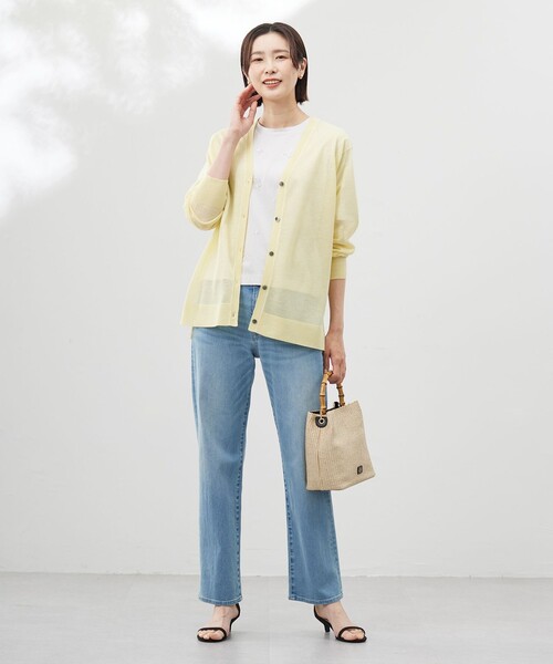 J.PRESS(ジェイプレス)の「【洗える】スパンコール Tシャツ(Tシャツ/カットソー・レディース・ネイビー系/ライトグレー系/アイボリー系・MEDIUM/LARGE)」の10枚目の写真