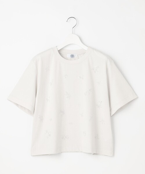 J.PRESS(ジェイプレス)の「【洗える】スパンコール Tシャツ(Tシャツ/カットソー・レディース・ネイビー系/ライトグレー系/アイボリー系・MEDIUM/LARGE)」の14枚目の写真