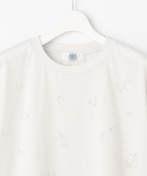 J.PRESS(ジェイプレス)の「【洗える】スパンコール Tシャツ(Tシャツ/カットソー・レディース・ネイビー系/ライトグレー系/アイボリー系・MEDIUM/LARGE)」の16枚目の写真