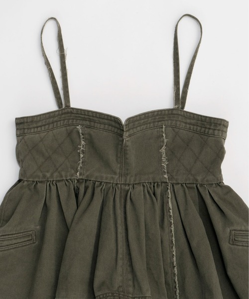 Washed Peplum Tops/ウォッシュドペプラムトップス【MAISON