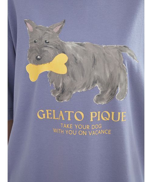 gelato pique(ジェラートピケ)の「【UNISEX】ワンポイントTシャツ(Tシャツ/カットソー・レディース・ブルー/アイボリー/ピンク・S-M/M-L)」の10枚目の写真