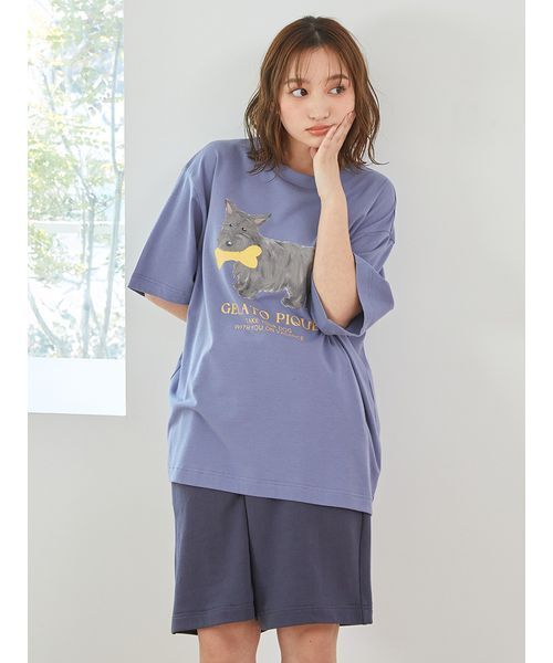 ★専用ページ★ジェラートピケ ワンピ＆Tシャツ 2点おまとめ ONLINE限定カラーあり】CATワンポイントロンT（Tシャツ