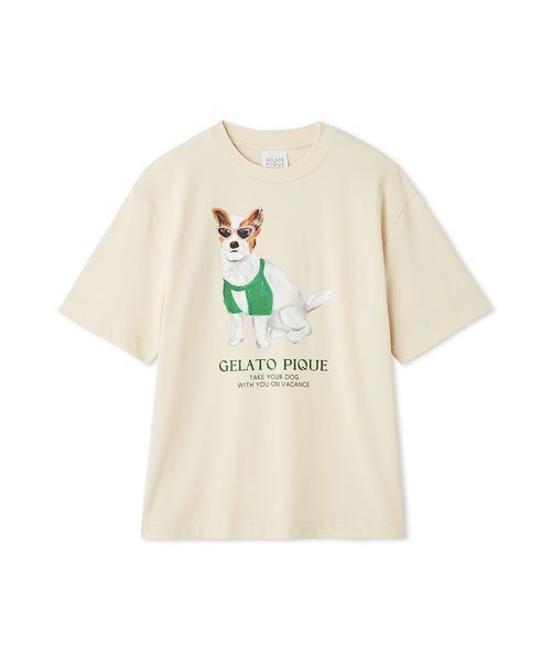 GELATO PIQUE コーギーTシャツ 新品 セール】【UNISEX】ワンポイントTシャツ（Tシャツ/カットソー