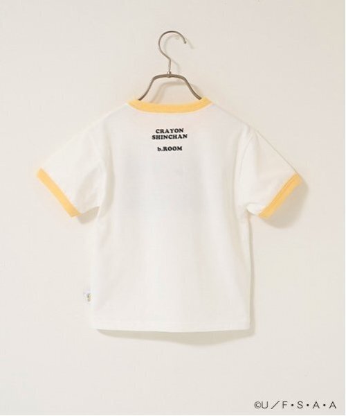 b・ROOM（ビールーム）の「【クレヨンしんちゃん】【カイテキ天竺】リンガーTシャツ（Tシャツ/カットソー・キッズ・マスタード/レッド/ブラック・100cm/110cm/120cm/130cm/140cm）」の6枚目の写真
