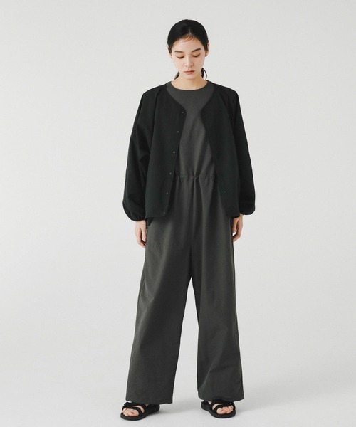 EKAL（エカル）の「『吸水速乾/軽量』DotAir CARDIGAN（カーディガン/ボレロ・レディース・ブラック/チャコールグレー・ONE）」の3枚目の写真