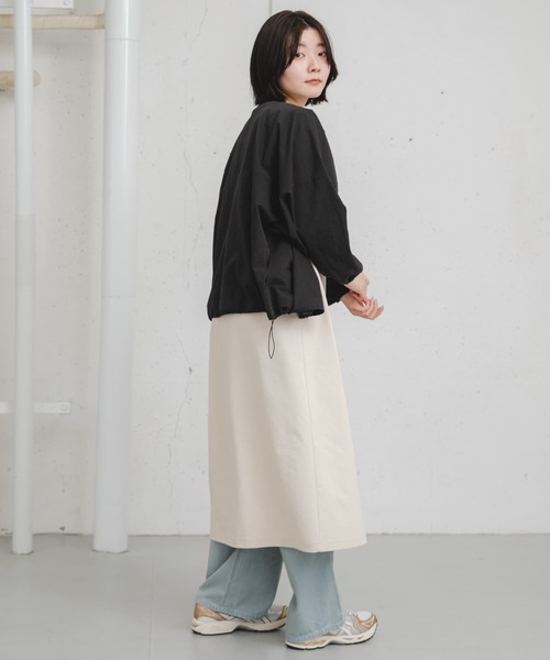 EKAL（エカル）の「『吸水速乾/軽量』DotAir CARDIGAN（カーディガン/ボレロ・レディース・ブラック/チャコールグレー・ONE）」の11枚目の写真